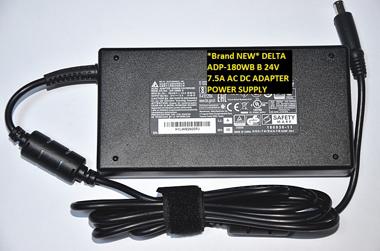 *Brand NEW* DELTA AC100-240V 24V 7.5A ADP-180WB B AC DC ADAPTER POWER SUPPLY - Click Image to Close
